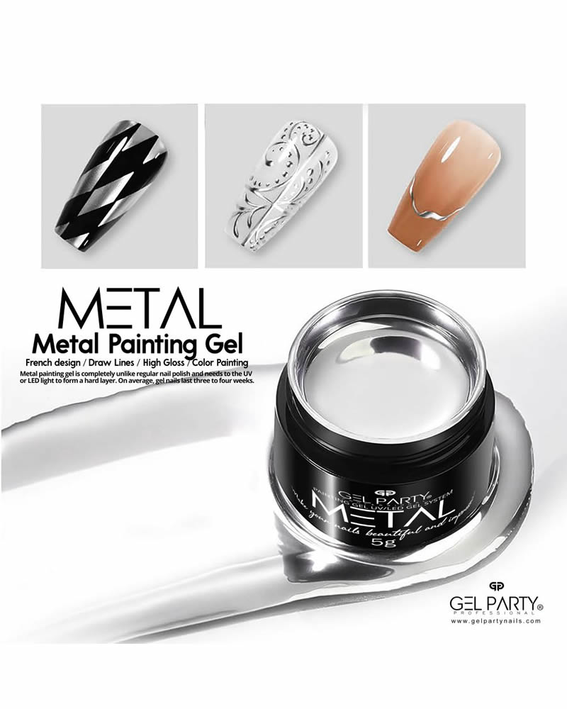 METALLIC PAINTING  UV/LED GEL POLISH